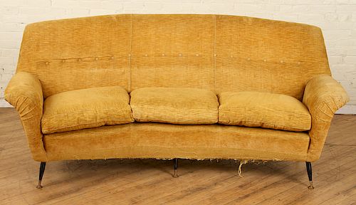 ITALIAN CURVED TUFTED UPHOLSTERED