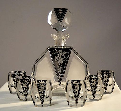 ART DECO KAREL PALDA DECANTER SETArt 38a371