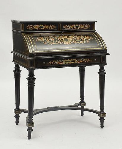 FRENCH STYLE DESKOrnately inlaid 38a41f