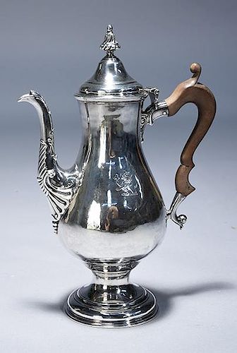 SILVER COFFEE POTAmerican 18th 38a462