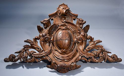 OAK CRESTImpressive 19th C carved 38a45d