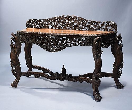 CARVED CONSOLE19th C India Trade 38a47f