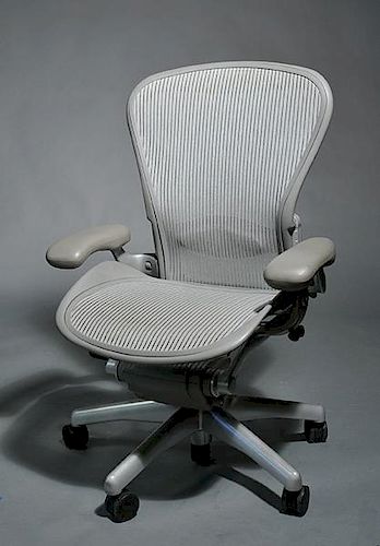 THREE HERMAN MILLER "AERON" CHAIRSSet