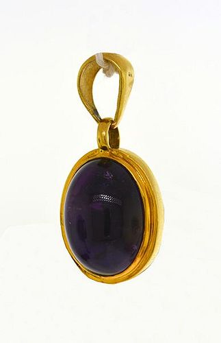 18K AMETHYST PENDANT18k amethyst 38a63a