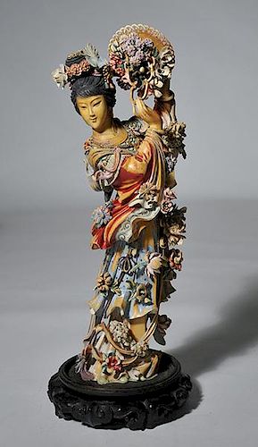 FINE LATE 19TH C CHINESE GODDESSFine 38a648