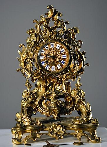 19TH C. FRENCH FIGURAL CLOCKFrench