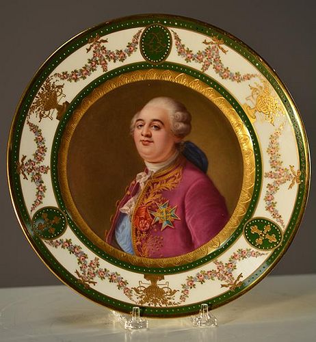 ROYAL VIENNA CABINET PLATE OF LOUIS