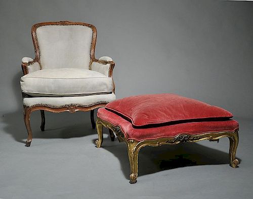 PERIOD FRENCH LOUISXV BERGERE AND