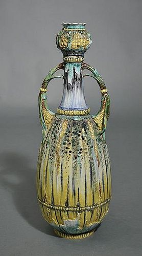 LARGE ART NOUVEAU AMPHORA VASELarge