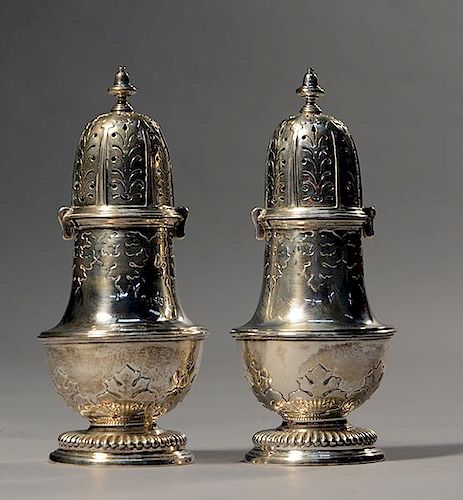 PAIR OF ENGLISH STERLING CASTORSPair 38a6e1