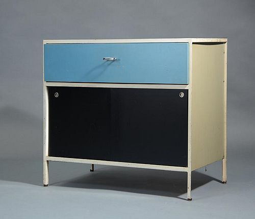 GEORGE NELSON STEEL FRAME CABINET BY