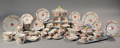 117 PIECES HEREND "CHINESE BOUQUET"