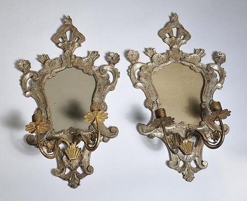 PAIR OF ITALIAN ROCOCCO STYLE WALL 38a777