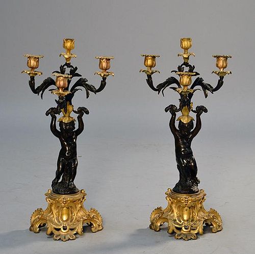 PAIR OF 19TH C FRENCH CHERUB FOUR 38a783