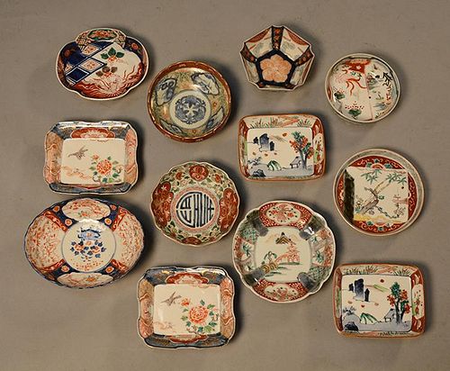 TWELVE JAPANESE 19TH/20TH C. SMALL