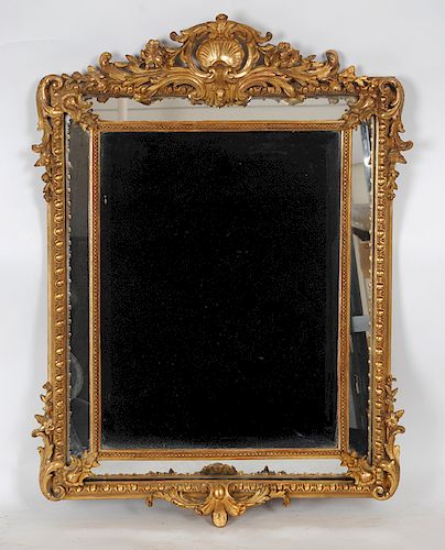 FRENCH LOUIS XV STYLE GILT MIRROR 38a7a6