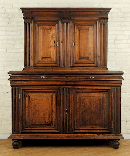 18TH CENT TWO PIECE FRENCH WALNUT 38a7bd