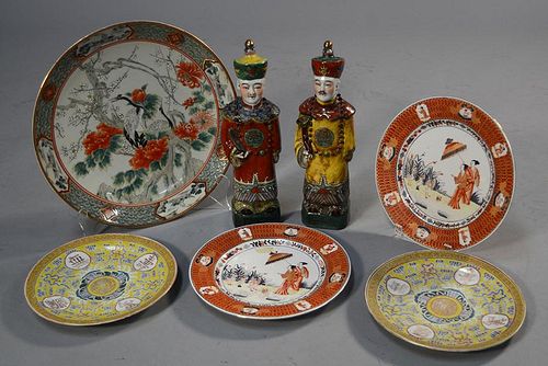 SEVEN PIECE ASIAN PORCELAIN LOTSeven 38a83c