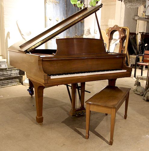 STEINWAY MODEL L GRAND PIANO WALNUT 38a865