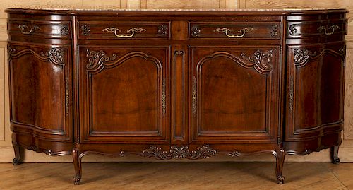 FRENCH WALNUT LOUIS XV STYLE MARBLE 38a87f