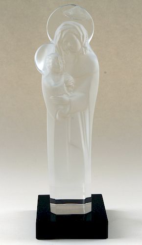 MARKED LALIQUE CRYSTAL SCULPTURE 38a8e0