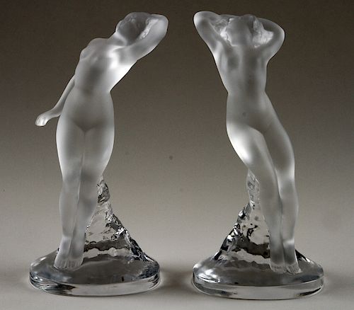 TWO PIECES LALIQUE CRYSTAL FEMALE 38a8e7