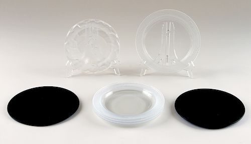 SEVEN PIECE LOT LALIQUE CRYSTAL