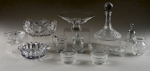 12 PC LOT OF CRYSTAL TABLE ARTICLES 38a901