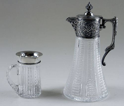 2 PC LOT SILVER AND SILVERPLATE