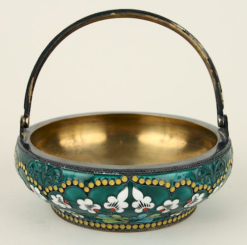 RUSSIAN SILVER AND CLOISONNE ENAMEL 38a93d