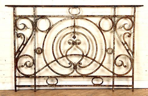 FRENCH WROUGHT IRON BALCONY PANEL 38a960