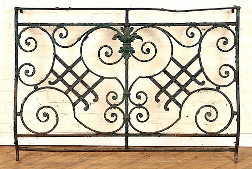 FRENCH WROUGHT IRON BALCONY PANEL 38a962