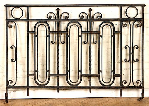 FRENCH WROUGHT IRON BALCONY PANEL 38a95d