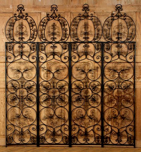 3 FOLD SPANISH IRON SCREEN 1960A