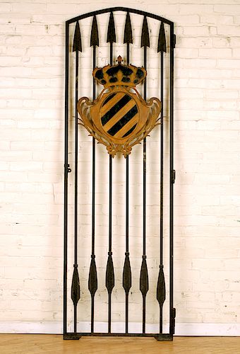 SPANISH IRON GATE SHIELD DECORATION