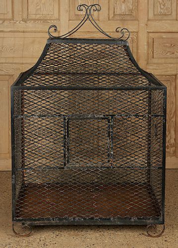 WROUGHT IRON BIRD CAGE REMOVABLE 38a9cc