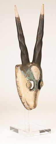 AFRICAN OGONI ANTELOPE DANCE MASK, NIGERIAWest