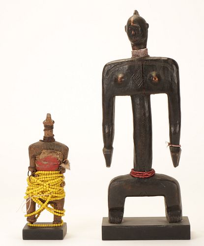 TWO AFRICAN NJAMI FERTILITY DOLLSTwo 38aacf