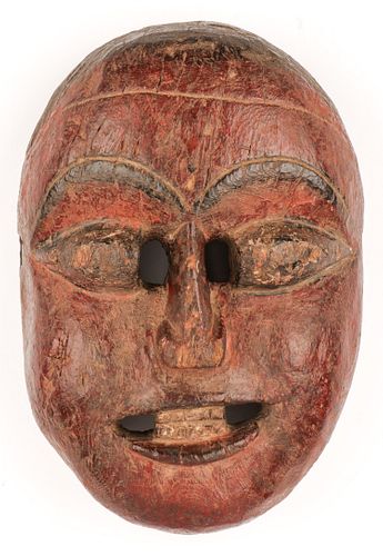 19TH C. CEREMONIAL MASK, RAJBANSI