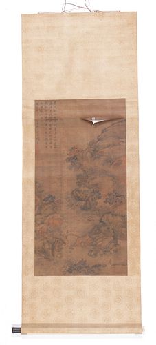 CHINESE SCROLL OF A LANDSCAPEChinese