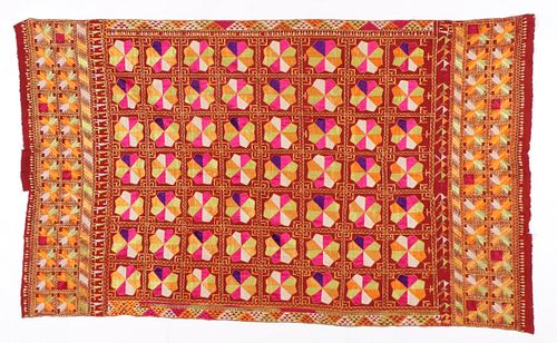 PHULKARI HEAD CLOTH, INDIA, MID