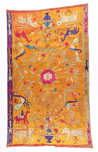 PHULKARI HEAD CLOTH, INDIA, EARLY/MID