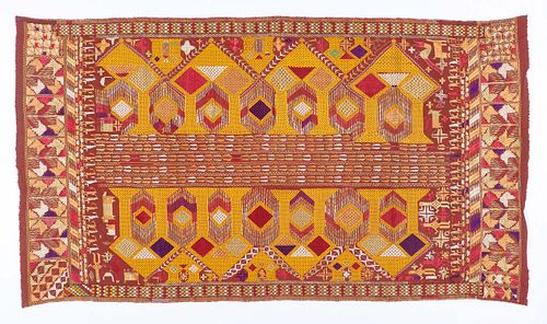 PHULKARI HEAD CLOTH INDIA EARLY 38ab45