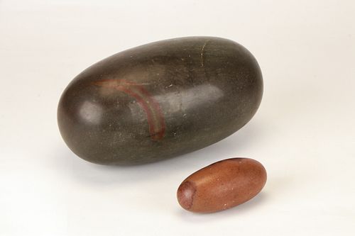 TWO SHIVA LINGAM STONESTwo Shiva