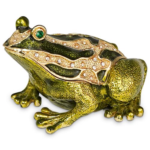 JAY STRONGWATER STYLE FROG FIGURINEDESCRIPTION: