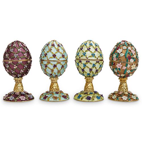 (4PC) FABERGE STYLE EGGSDESCRIPTION: