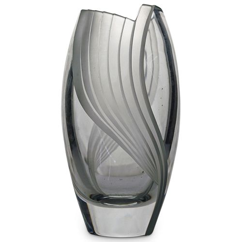 ART DECO STYLE GLASS VASEDESCRIPTION  38d332