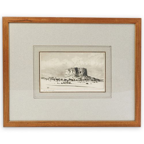 GEORGE ELBERT BURR DRYPOINT ETCHINGDESCRIPTION  38d3bb