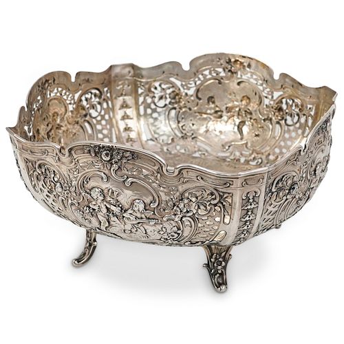 STERLING REPOUSSE CENTERPIECE BOWLDESCRIPTION  38d413