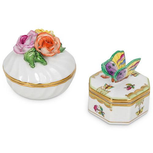 (2 PC) HEREND PORCELAIN TRINKET